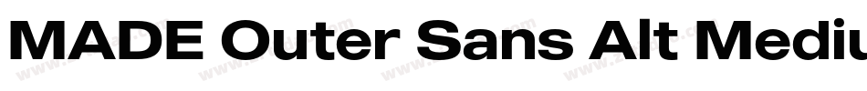 MADE Outer Sans Alt Medium PERSONAL USE字体转换
